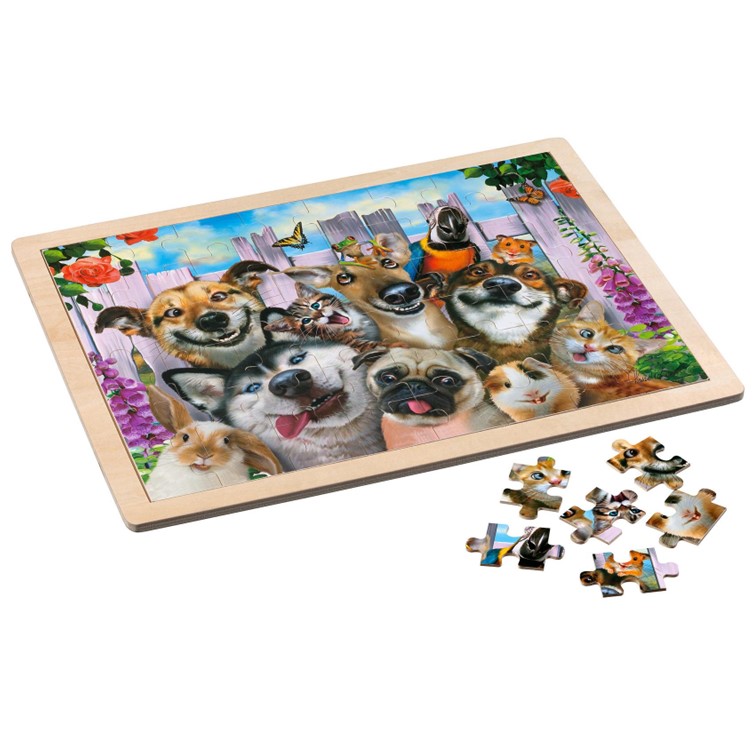 framepuzzel vrolijke huisdieren_3